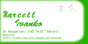 marcell ivanko business card